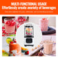 VEVOR Professional Blender with Shield, Commercial Countertop Blenders, 2L Jar Blender Combo, Stainless Steel 9 Speed & 5 Functions Blender, for Shakes, Smoothies, Peree, and Crush Ice, White