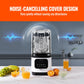 VEVOR Professional Blender with Shield, Commercial Countertop Blenders, 2L Jar Blender Combo, Stainless Steel 9 Speed & 5 Functions Blender, for Shakes, Smoothies, Peree, and Crush Ice, White