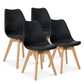 Dining Chair 4 Pcs Set Dining Chair - Yellow