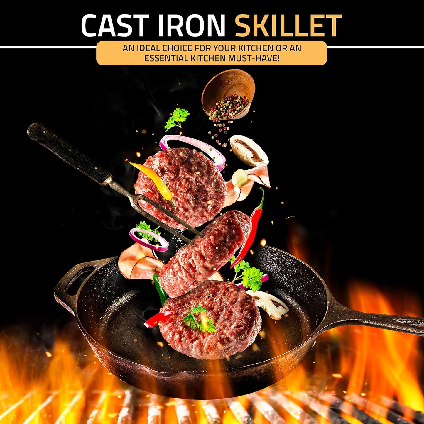 Cookware Sets Frying Cast Iron Pans Cast Iron Dish 30 CM