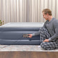 Bestway 2.03m x 1.52m x 51cm Tritech Air Inflatable Mattress Queen Built-in AC Pump