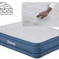 Bestway 2.03m x 1.52m x 46cm Fortech Snugable Top Air Inflatable Mattress Queen Built-in AC Pump