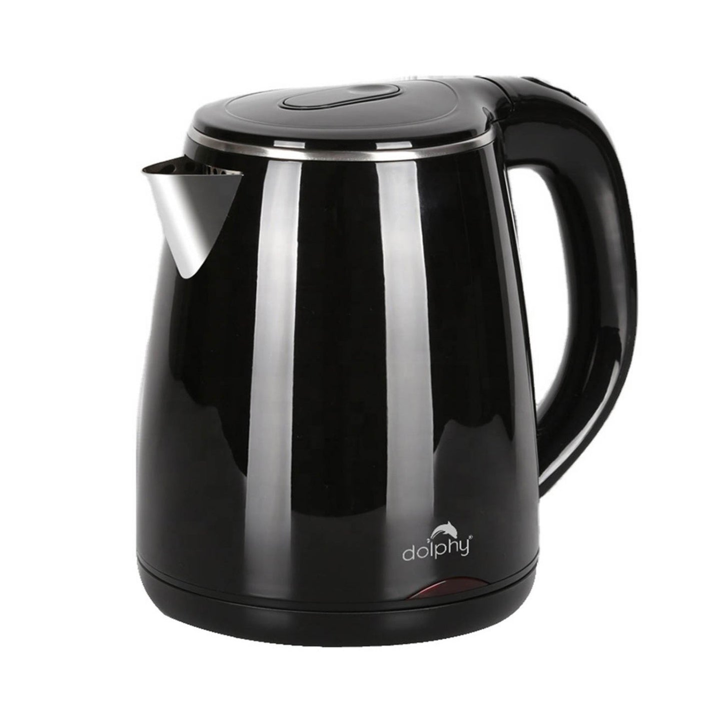 Dolphy 1.2L 1800W Electric Kettle – Fast Boil Black Kettle for Home & Office