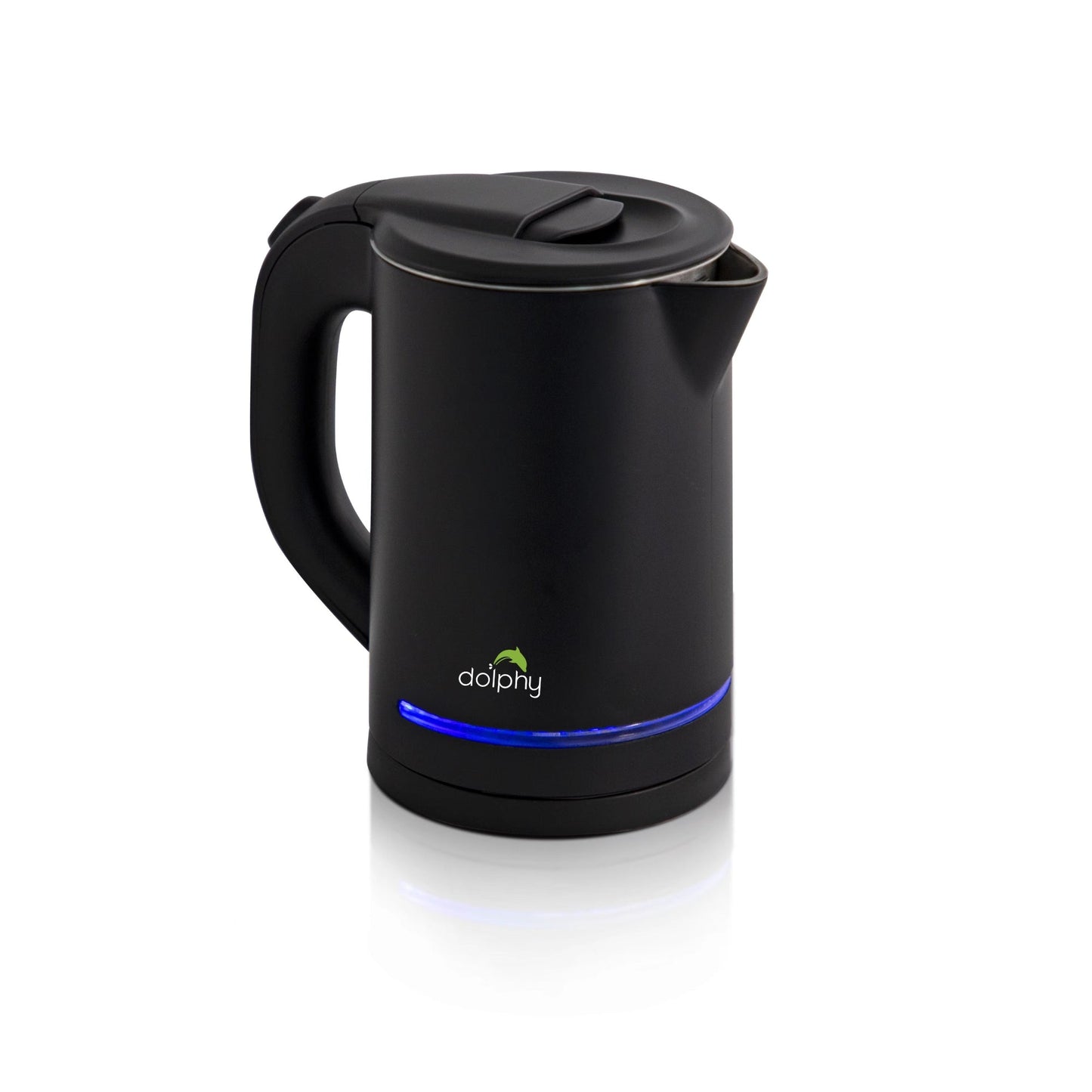 Dolphy 0.8L Matt Black Electric Kettle with LED Indicator Light – Hotel & Home