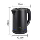 Dolphy 0.8L Matt Black Electric Kettle with LED Indicator Light – Hotel & Home
