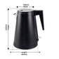 Dolphy 0.8L Black Double-Wall Stainless Steel Electric Kettle – Hotel & Home