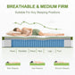 BedStory Single 30cm Hybrid Mattress Cooling Gel Memory Foam 5 Zone Pocket Spring Bed Temperature Regulating